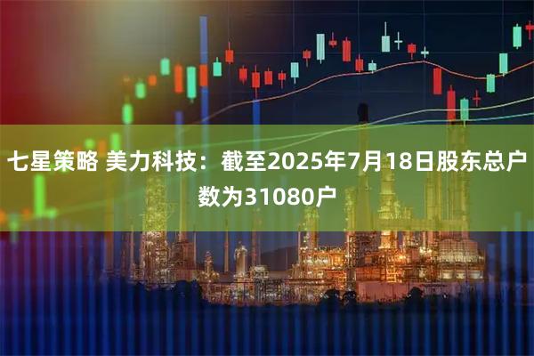 七星策略 美力科技：截至2025年7月18日股东总户数为31080户